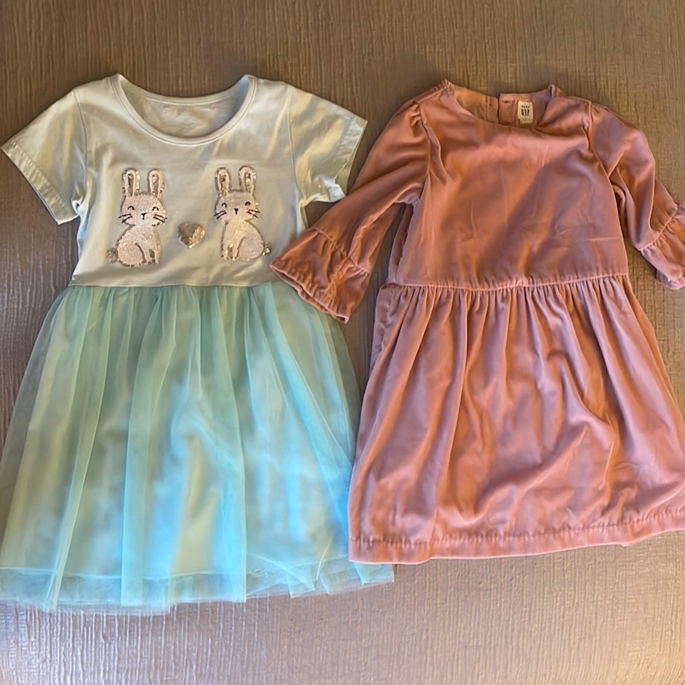 Girls Size 5 Dresses from baby GAP and another location